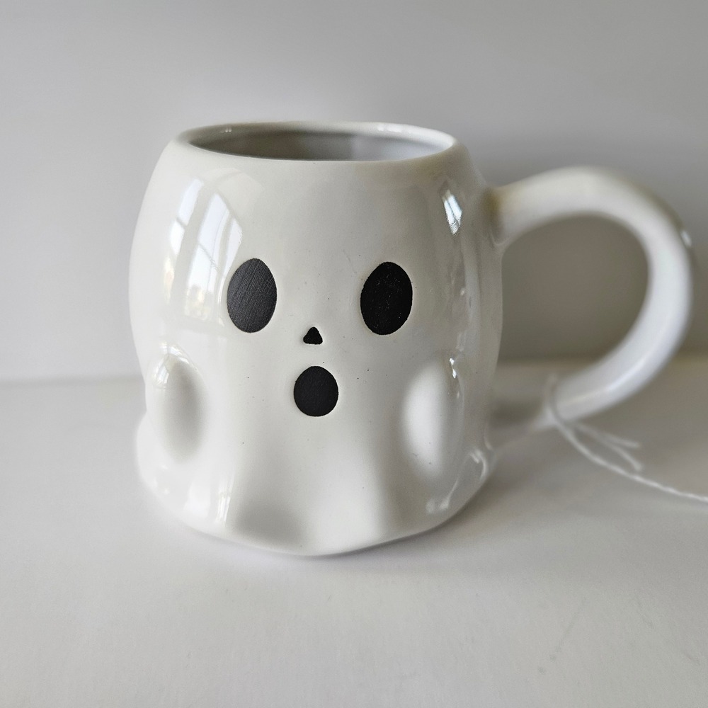 Crofton Stoneware Ghost Coffee Mug Cup Halloween Spooky Boo